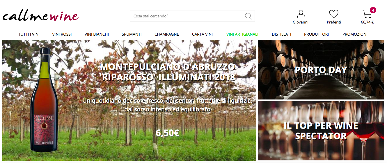 vini ecommerce callmewine